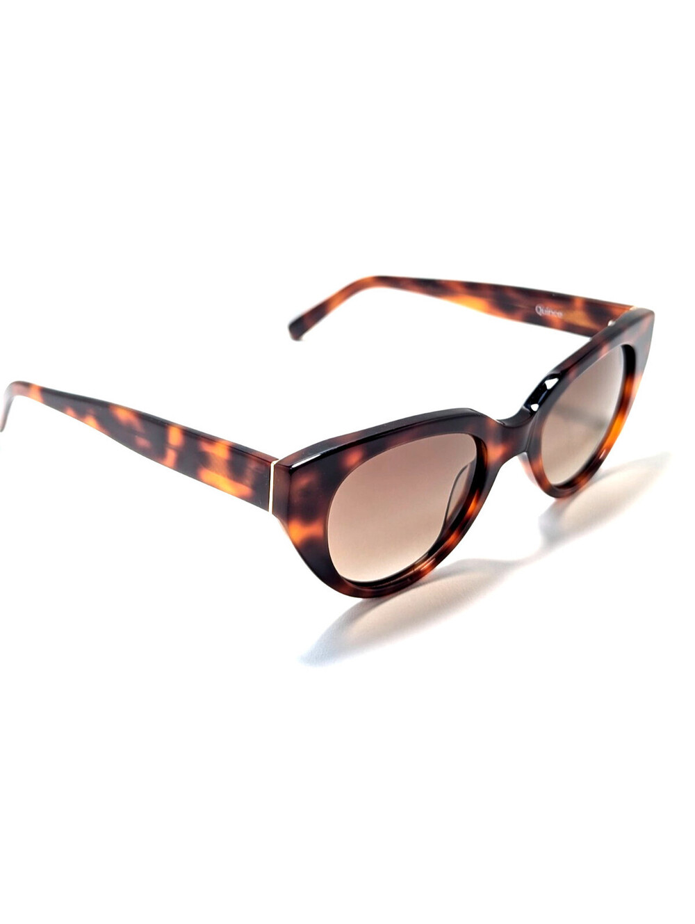 Quince Capri Brown Polarized Tortoiseshell Cat Eye Women’s Sunglasses 49-20-145